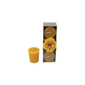   Pure Beeswax Candles Votives 3 count
