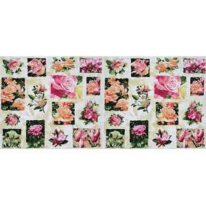  45 Wide Roses & Magnolias Cream Fabric By The Yard Arts 