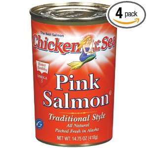   the Sea Pink Salmon Traditional Style, 14.75 Ounce Cans (Pack of 4