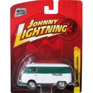 2011 Johnny Lightning 1965 VW POLICE TRANSPORTER (green/white polizei 