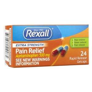  Rexall Extra Strength Pain Relief   Rapid Release Gelcaps 