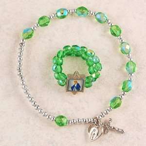 Miraculous St. Mary Mother of God Birthstone Stretch Peridot August 