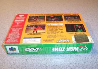 N64 WWF War Zone   COMPLETE IN BOX   NEAR MINT CONDITION GAME & MANUAL 