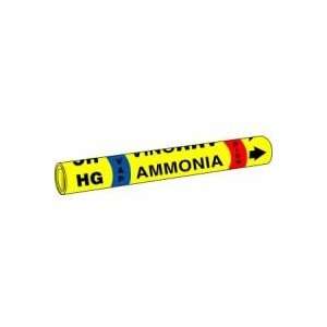 AMMONIA HG VAP HIGH   IIAR Snap Tite Pipe Markers   IIAR ST OD 2 1/4 