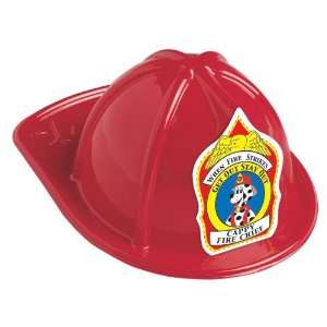  Plastic Fireman Hat  Cappy® Firedog Shield Toys & Games