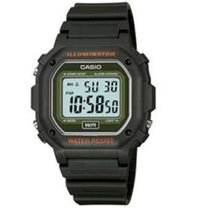 Mens Casio Digital Green Retro Timer Watch F 108WH 3AEF  
