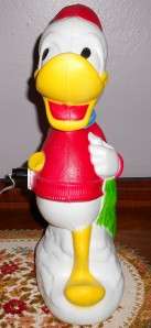 Empire Vintage Blow Mold Christmas Walt Disney Donald Duck Plastic 