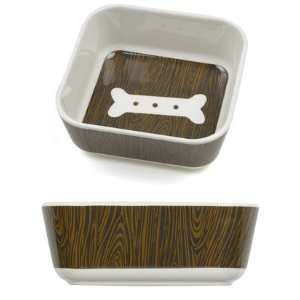  Grain Dog Bowl   Chocolate Biscuit