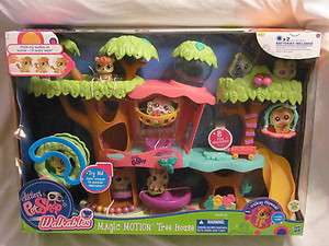   NEW IN BOX LITTLEST PET SHOP MAGIC MOTION TREE HOUSE PLAYSET WALKABLES
