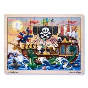  Pack MELISSA & DOUG PIRATE 48 PC WOODEN JIGSAW PUZZLE 