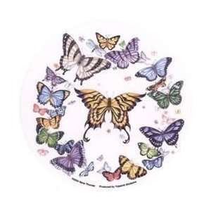 Nene Thomas   Ring of Vividly Colored Butterflies   Sticker / Decal