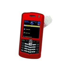  Cellet Blackberry 8100 Pearl Red Rubberized Proguard with 