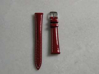 Blancpain Red Vernis Strap with Blancpain Stainless Steel Buckle New 