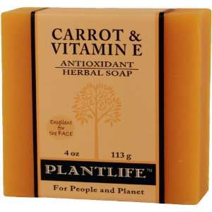 Carrot & Vitamin E 100% Pure & Natural Aromatherapy Herbal Soap  4 oz 