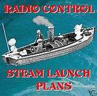 RADIO CONTROL MODEL BOAT PLANS STEAM LAUNCH WIDE a WAK