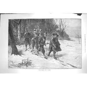    1871 Guards Marching Snow Weapons Roberts Fine Art