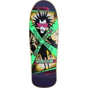  Vision Psycho Stick #2 Purple / Green Skateboard Deck   10 