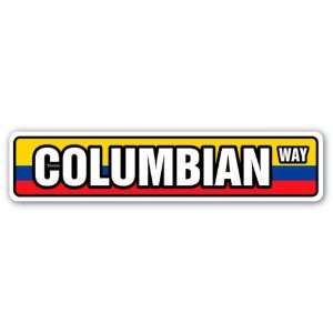   Sign columbia national nation pride country gift Patio, Lawn & Garden