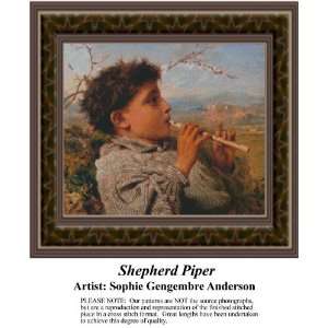  Shepherd Piper, Cross Stitch Pattern PDF  