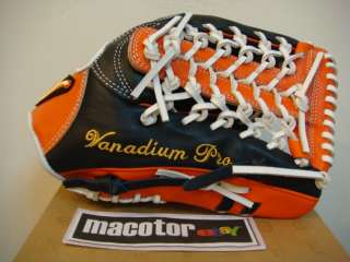 New Vanadium Pro 13 Outfield Baseball Glove Orange RHT  