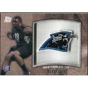   Rookie Team Patches #RTPNF Nick Fairley /1074 Sports Collectibles