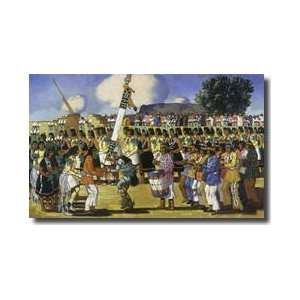  Clowns And Priests In A Tewa Harvest Dance Giclee Print 