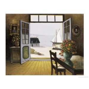  Open Door on the Beach Giclee Poster Print by Konstantin 