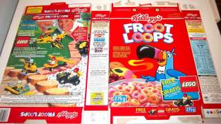 1992 Froot Loops Lego Canada Cereal Box vvv86a  