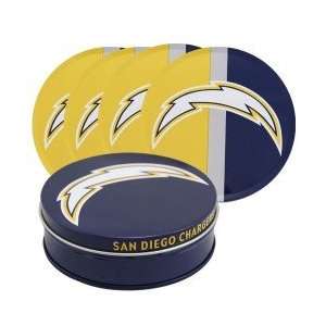  San Diego Chargers Tin Coaster Set