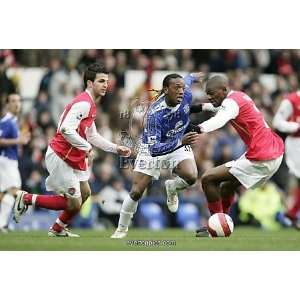  Everton v Arsenal Manuel Fernandes in action with Francesc 