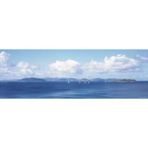  British Virgin Islands, Virgin Gorda, Sailboats in the Sea 