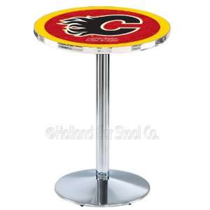    Calgary Flames NHL Hockey Chrome Pub Table L214