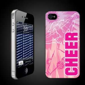  Cheerleading Theme iPhone Hard Case Tye Dye Pink Cheer 
