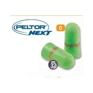  3M Single Use Peltor NEXT Tattoo Tapered Neon Green Foam 