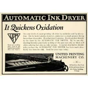   Ink Dryer UPM Vintage Machine   Original Print Ad