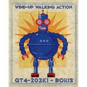  Boris Box Art Robot Finest LAMINATED Print John Golden 