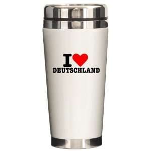  I love Germany I love Ceramic Travel Mug by  