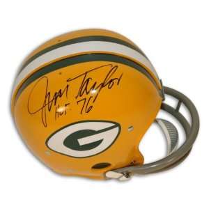  Jim Taylor Autographed Green Bay Packers NFL RK Throwback 