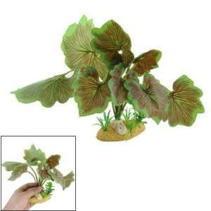  Como Green Red Lobed Leaf Plastic Underwater Plants for 