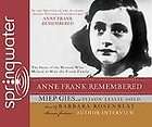 Anne Frank Remembered by Alison Leslie Gold, Miep Gi Audiobook 
