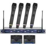 VOCOPRO UHF 5805 4ch UHF rechargable wireless microphon  