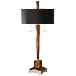  Uttermost Nina Amber Column Table Lamp