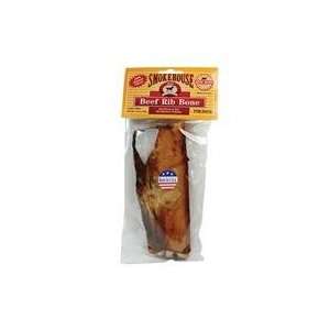  6 PACK USA MADE SMOKED RIB BONE, Color BEEF; Size 6 INCH 