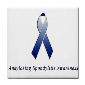 Ankylosing Spondylitis Awareness Ribbon Tile Trivet