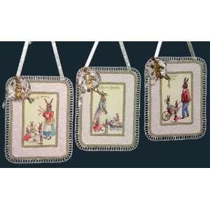 EASTER RABBIT European Wall Plaques Katherines Collection NEW