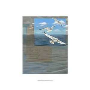   Gulls III   Artist Tara Friel  Poster Size 19 X 13