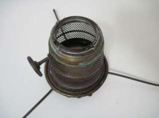 ALADDIN MODEL B OIL LAMP PART LOT BURNER HOUSING & SHADE HOLDER + CAP 