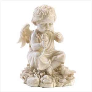  Little Angel Cherub Resting Statue Figurine Collectible 
