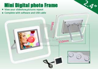   Digital Photo Frame w Quadra & Kickstand Alarm Clock POF16  