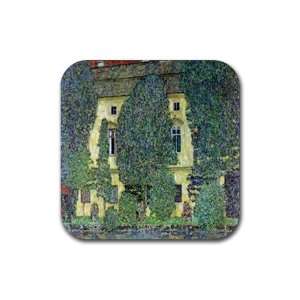  Castle at the Attersee by Gustav Klimt Square Coasters 